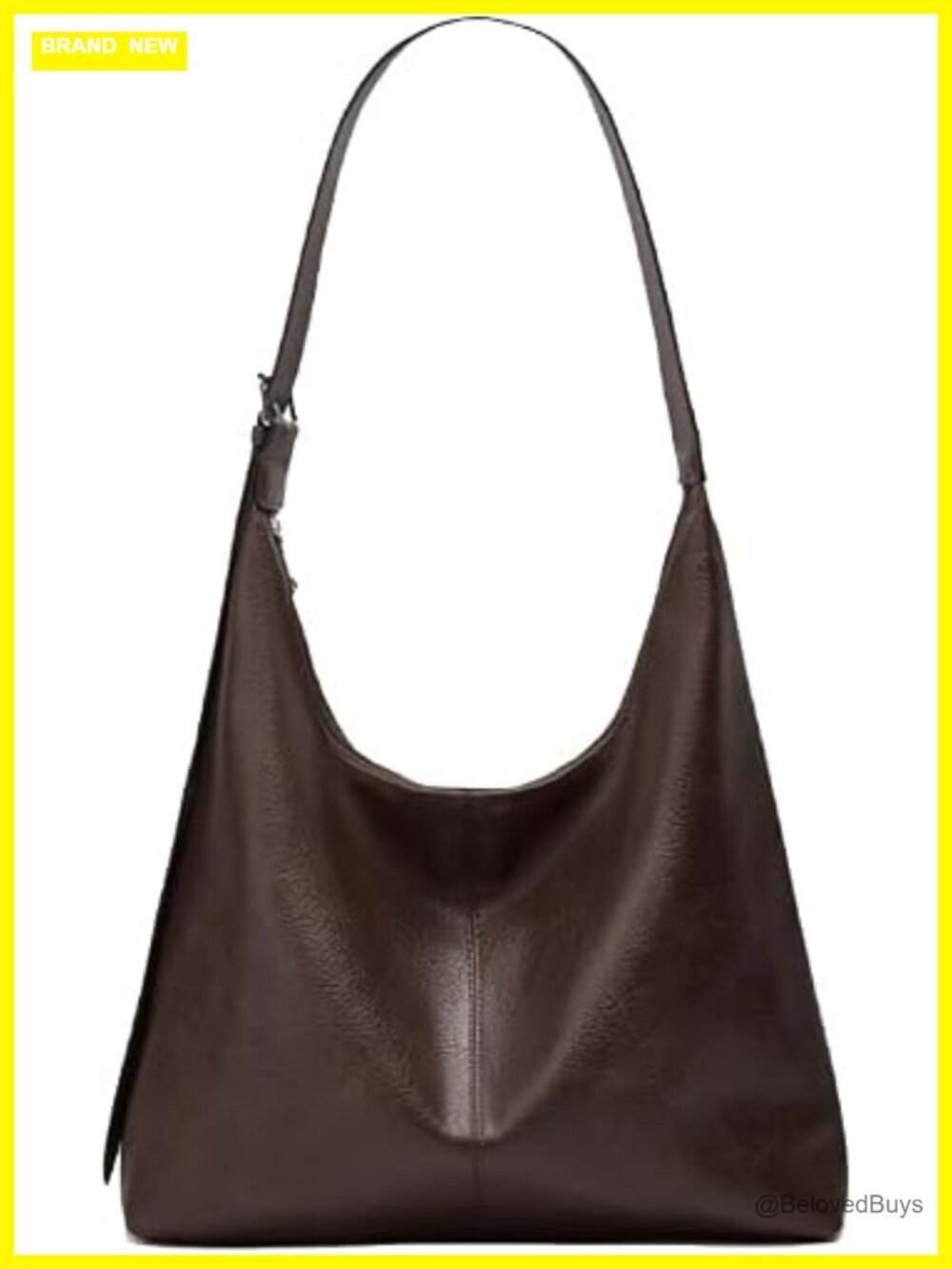 Large Vegan Leather Hobo Bag Slouchy Tote Shoulder Handbag Laptop Purse